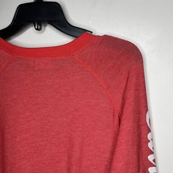 PROJECT SOCIAL T Womens Red California Sweatshirt EUC Lightweight Fleece Small S - Picture 6 of 10